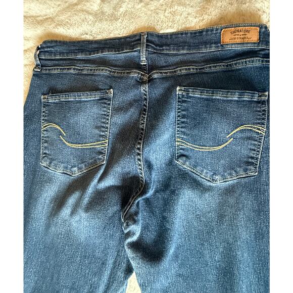 Signature by Levi Strauss Men’s Straight Leg Jeans W34 L32 Dark Wash Denim - Picture 5 of 6